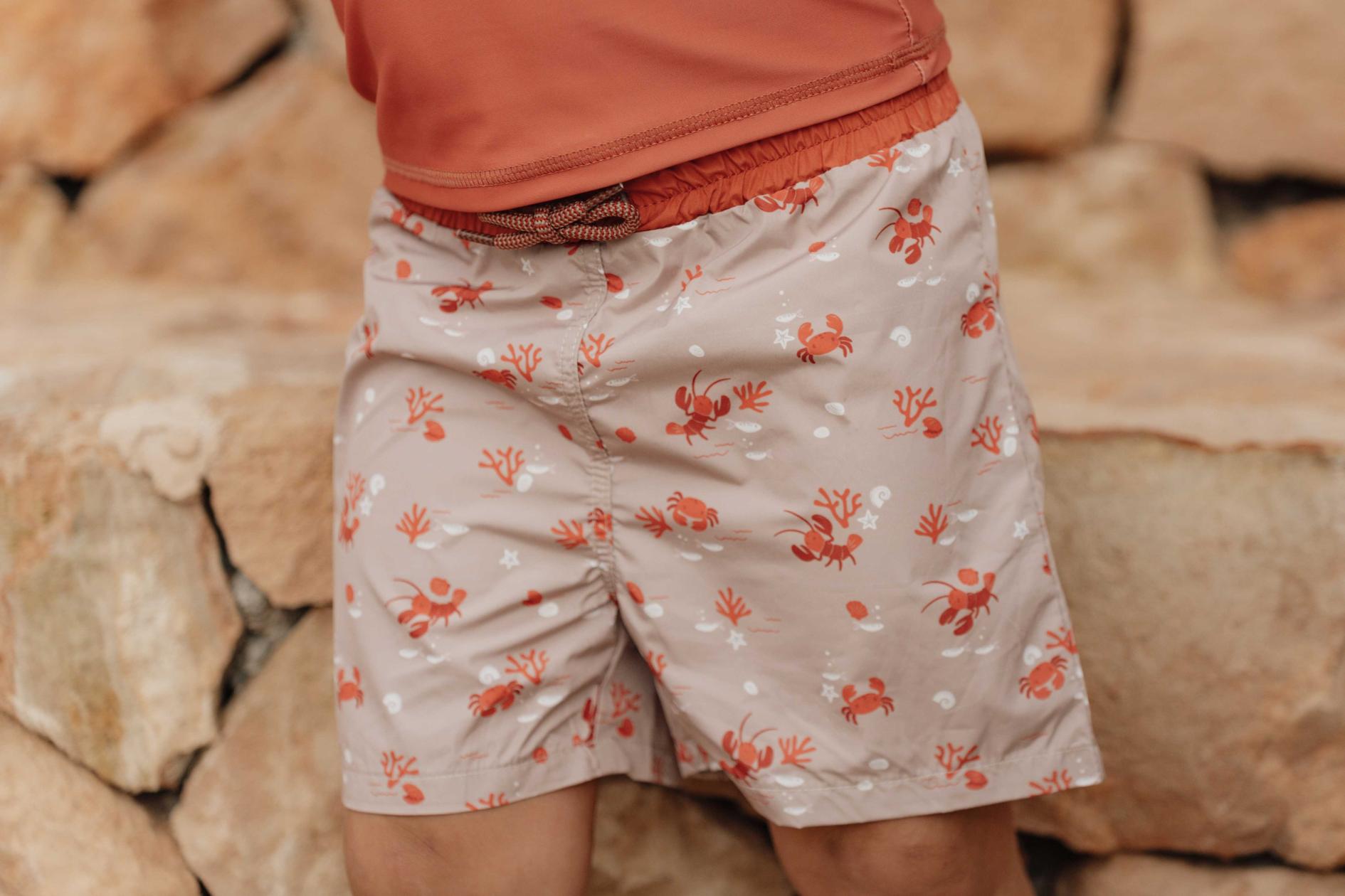 Short de bail Little Dutch crabe et homard