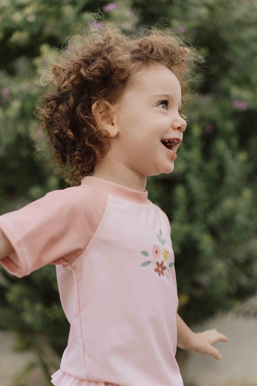 T-shirt de bain Little Dutch rose clair