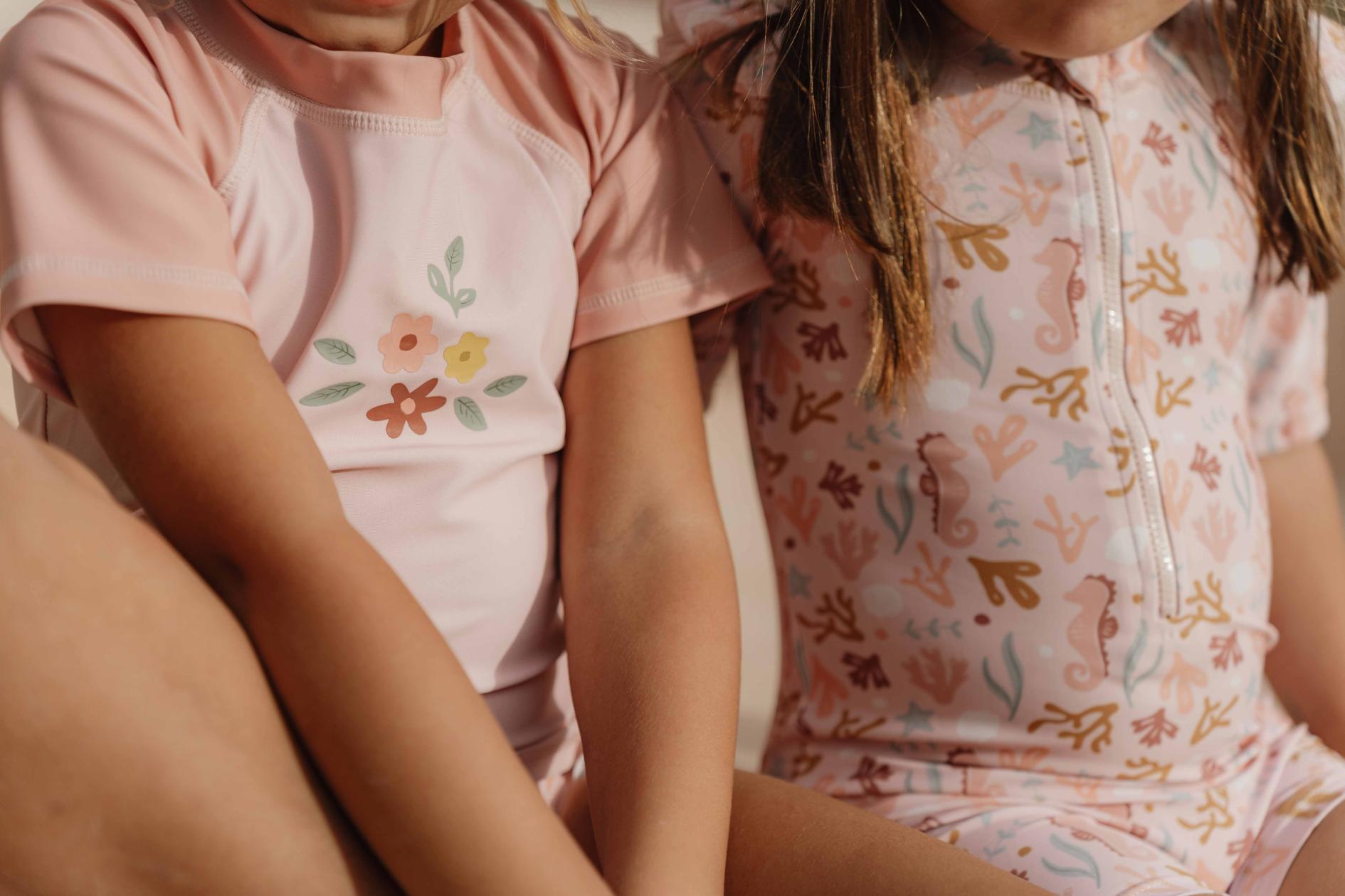 T-shirt de bain Little Dutch rose clair