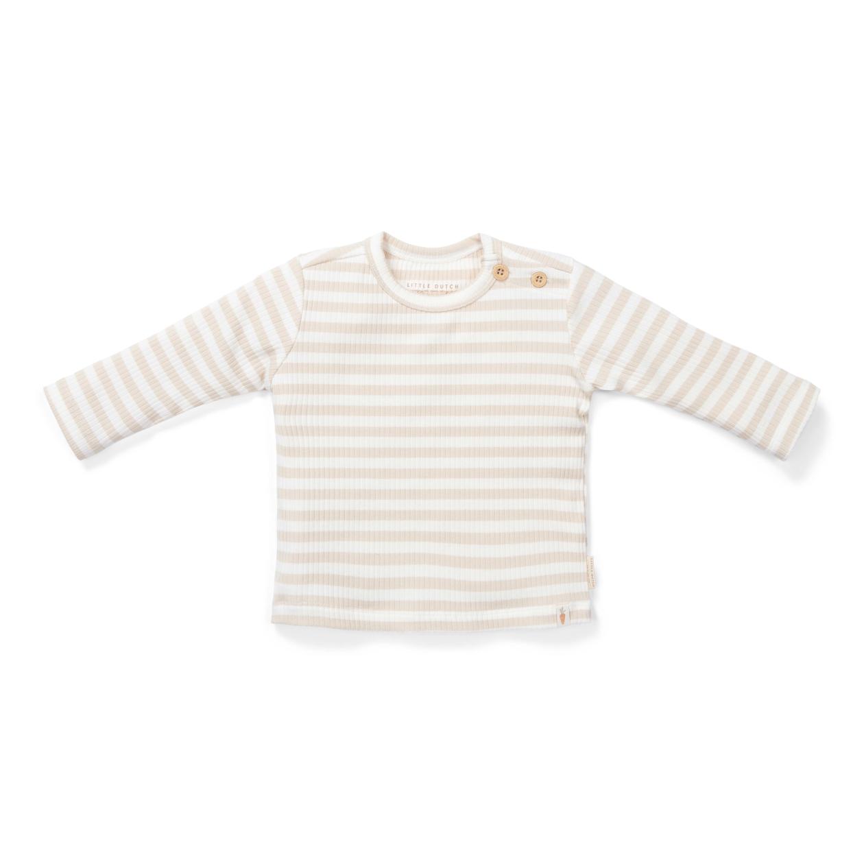 T-shirt Little Dutch lange mouwen baby bunny gestreept