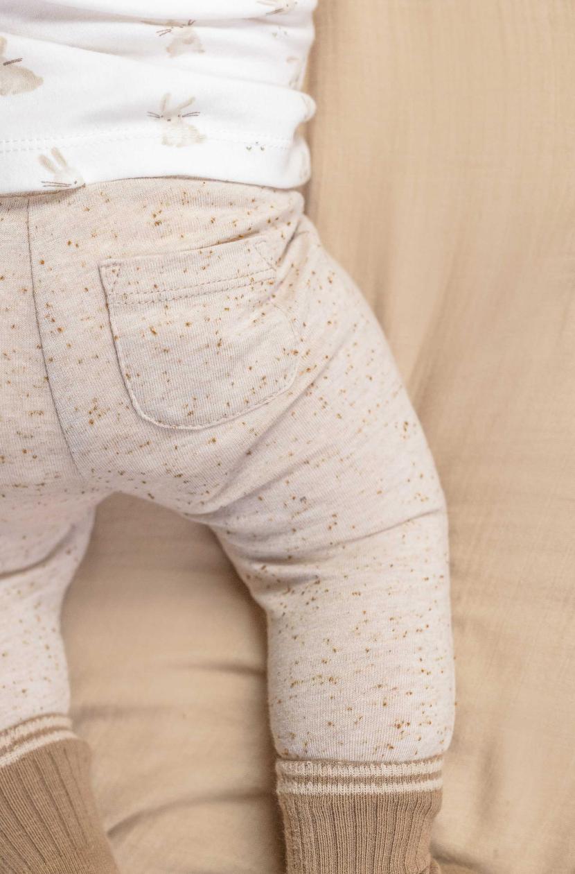 Pantalon Little Dutch baby bunny sand