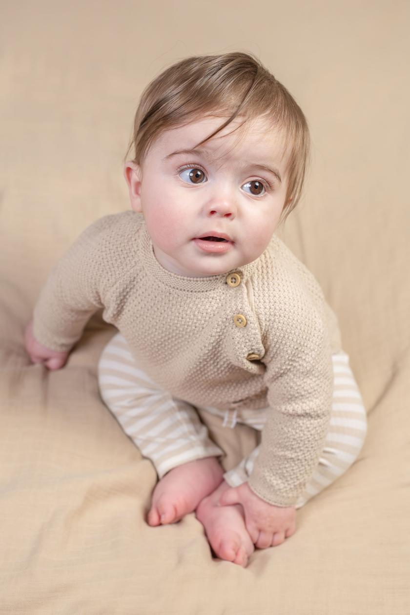 Pantalon Little Dutch baby bunny rayé